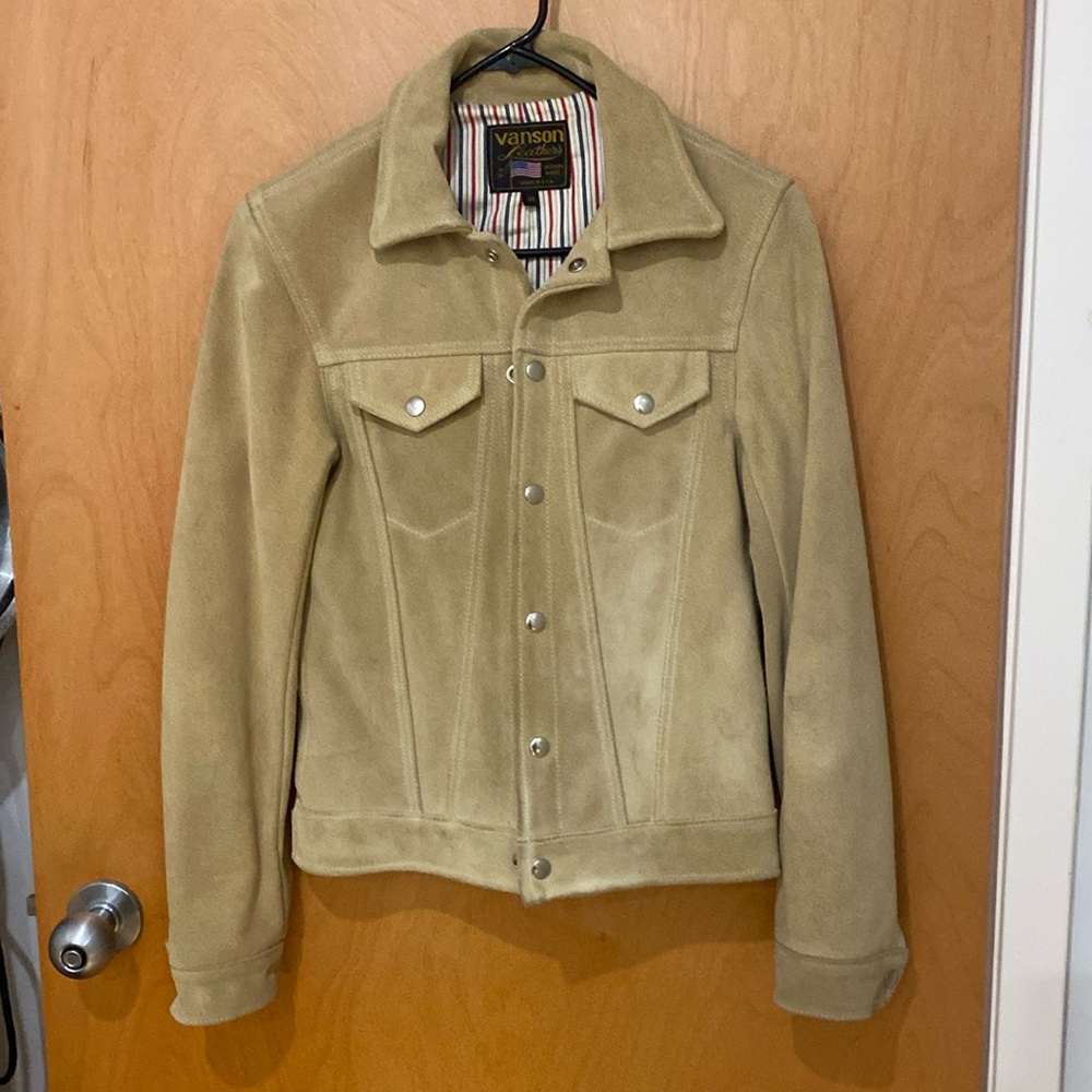 Vanson suede tan jacket